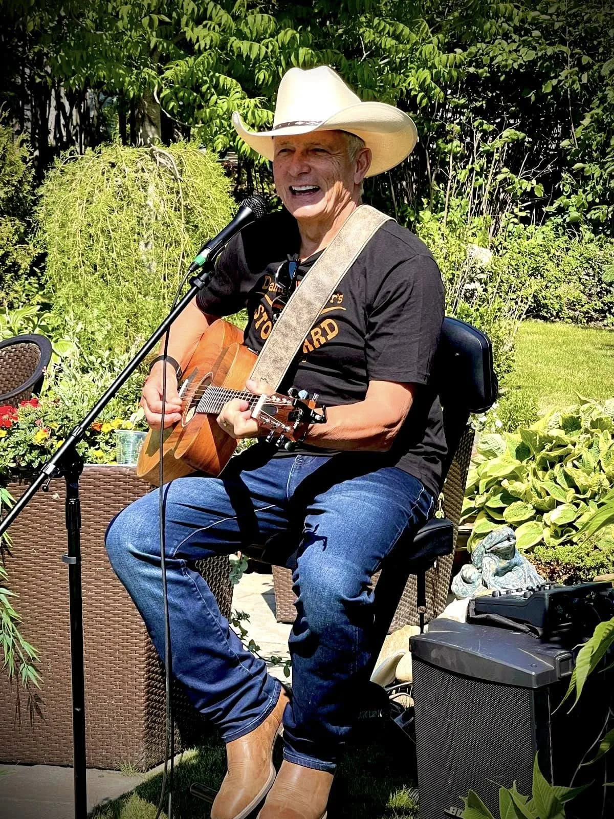 Danny Hooper performing at the inaugural festival